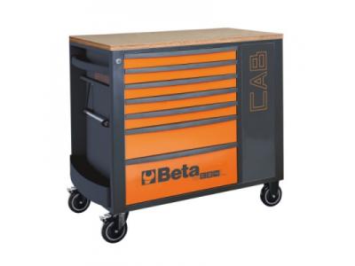RSC24L-CAB Mobile roller cab with 7 drawers and tool cabinet