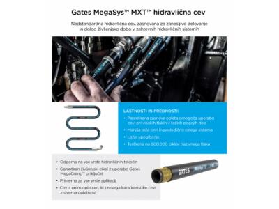 Gates MegaSys hidravlična cev