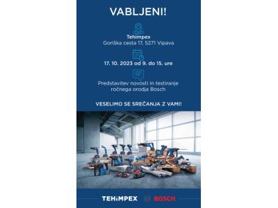 Predstavitev novosti in testiranje ročnega orodja Bosch